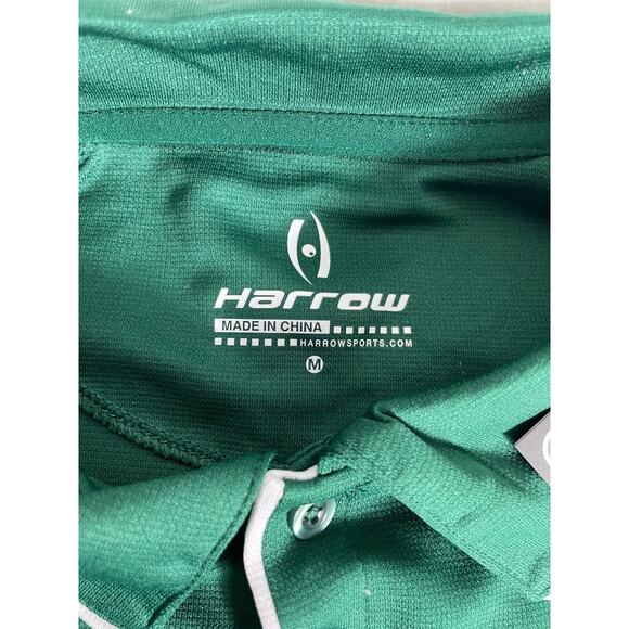 NEW Harrow Exult Polo Shirt Mens Sz M Forest Green Moisture Wicking Sport Tech - Picture 10 of 13